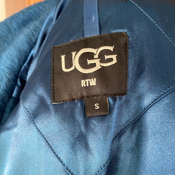 ❄️UGG❄️ Hattie Long Oversized Coat Dark Teal Size Small - Picture 10 of 10